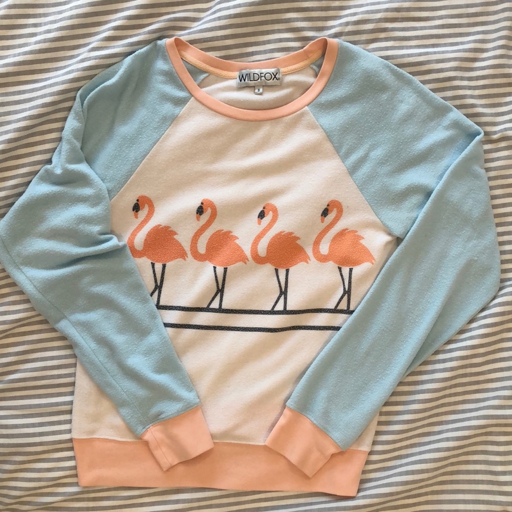 WILDFOX Flamingo Sweater